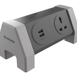Anchor Spike Guard- 3 Sockets + 2 USB Port 1.6 Mtr 22060