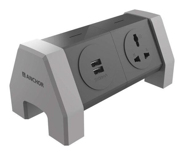 Anchor Spike Guard- 3 Sockets + 2 USB Port 1.6 Mtr 22060