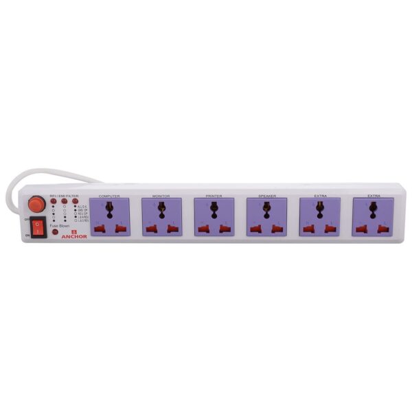 Anchor 6 Way Power Trip Spike Guard Universal Socket 22579 - Image 3