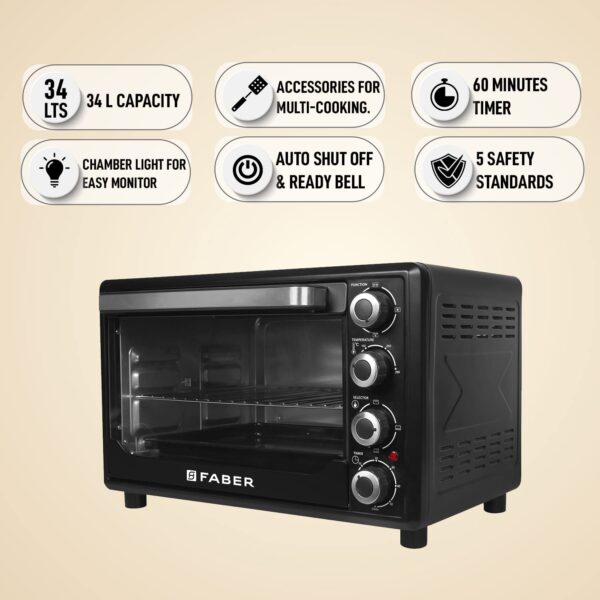 Faber 34LTR 1600W OTG BLACK - Image 6