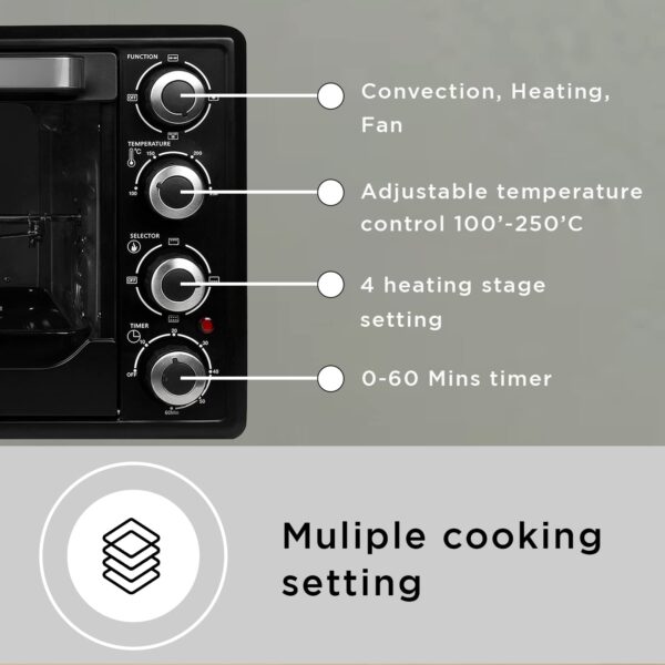 Faber 34LTR 1600W OTG BLACK - Image 7