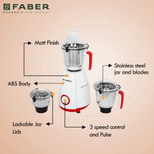 Faber Mixer Grinder Crown 800W 3J