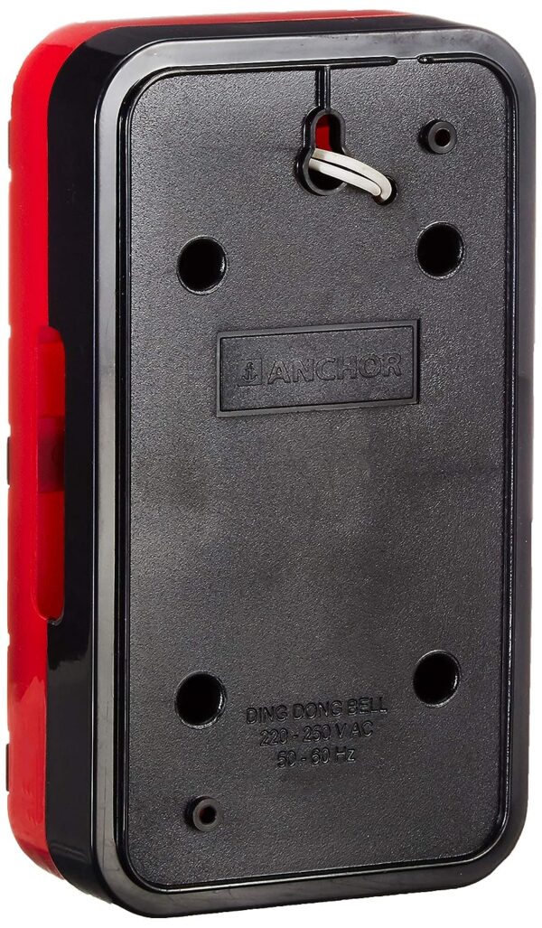 Anchor Ding Dong Door Bells 38913(240V,Red) - Image 5