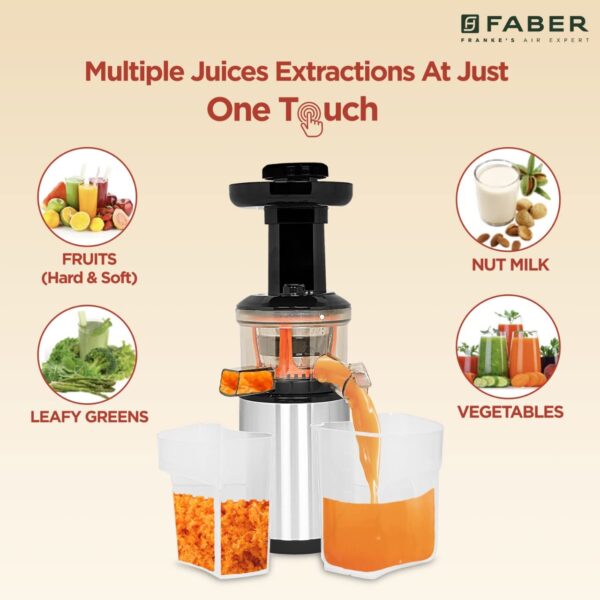 Faber Cold Press Slow Juicer, FSJ 150 R - Image 2