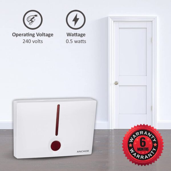 Anchor Musical Mantra Bell for Home 38900(240V, White) - Image 4