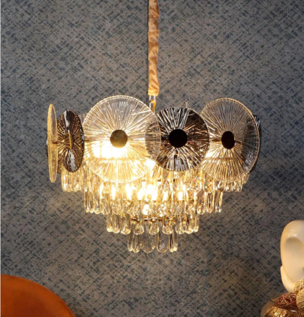 Silsica Gold Iron Chandelier