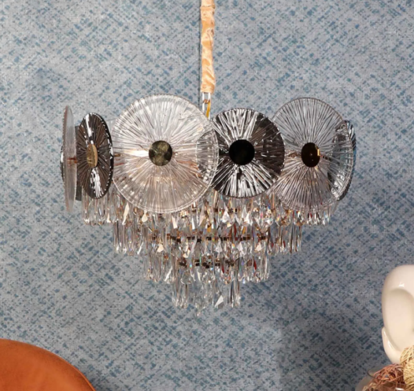 Silsica Gold Iron Chandelier - Image 5