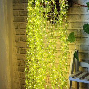 Plastic Artificial Leaf Led String Light