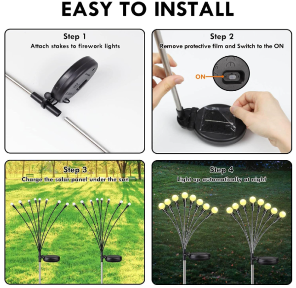 8 LED Solar Garden Light - Image 4