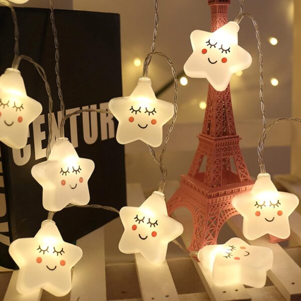 Smiling Star Led Serial String Lights 16L - Image 5