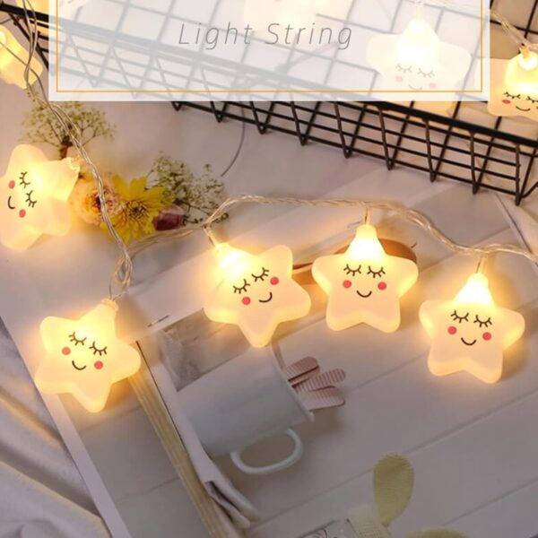 Smiling Star Led Serial String Lights 16L - Image 6