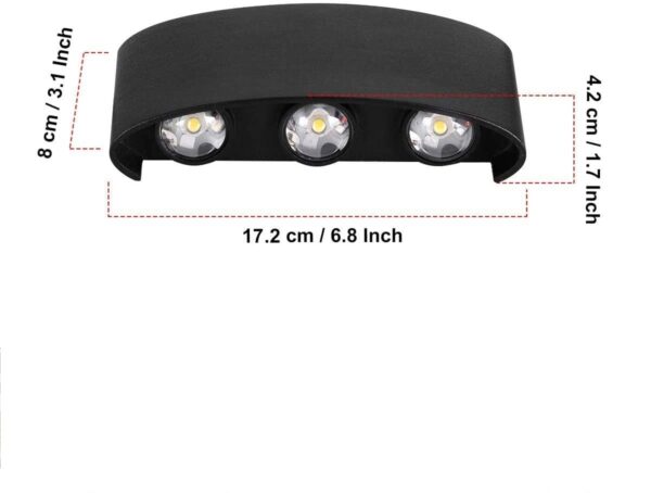 LED WallWasher Light 6 Way Up Down - Image 3